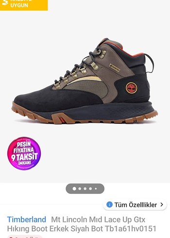 Timberland erkek bot sifir kutu faturali - Görsel 4
