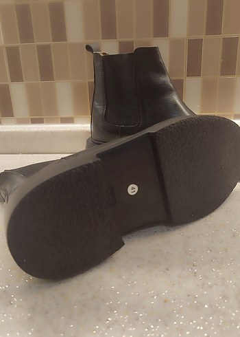 @derimod#Siyah Deri Erkek Chelsea Bot - Görsel 6