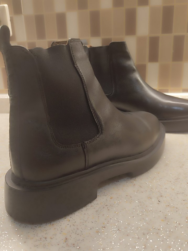 @derimod#Siyah Deri Erkek Chelsea Bot - Görsel 3