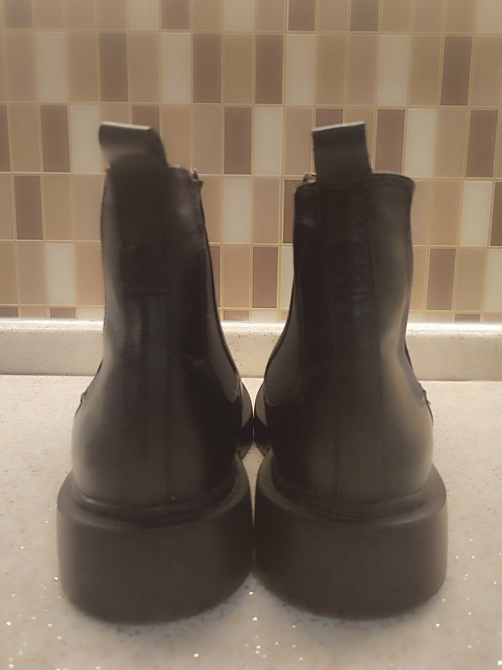 @derimod#Siyah Deri Erkek Chelsea Bot - Görsel 5