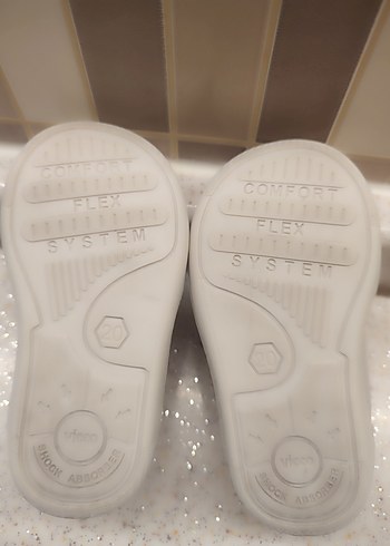 Gri Beyaz Erkek İlk Adım Ayakkabısı Velcro - Görsel 5