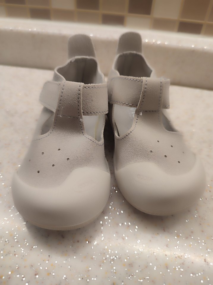 Gri Beyaz Erkek İlk Adım Ayakkabısı Velcro - Görsel 4