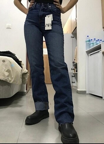34 Beden ORİJİNAL ZARA STRAIGHT JEAN