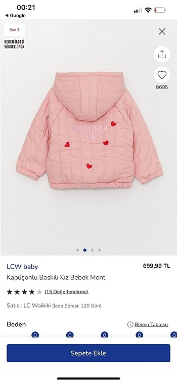 LC Waikiki Mont bebek