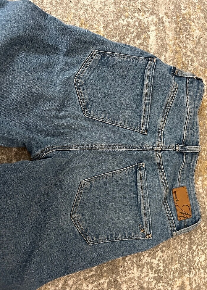 Mavi kadın jean kot - Görsel 3