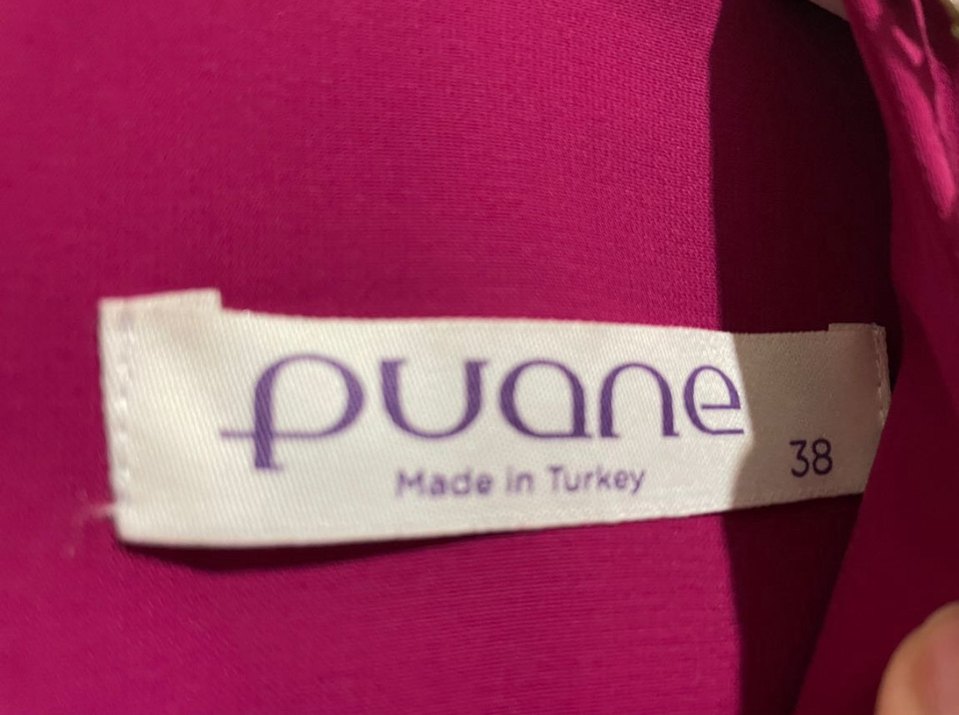 Pembe Uzun Puane Tesettür Elbise - Görsel 3