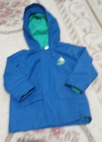 Mavi Kapüşonlu Erkek Çocuk Yağmurluk yurtdışı ürünüdür - Görsel 2