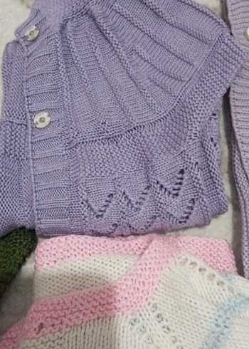 Kız Çocuk Örgü Hırkalar, Uzun Kollu, Pastel Renkler - Görsel 6