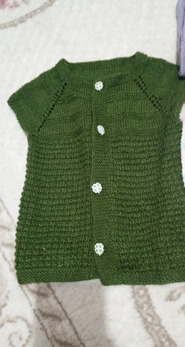 Kız Çocuk Örgü Hırkalar, Uzun Kollu, Pastel Renkler - Görsel 2