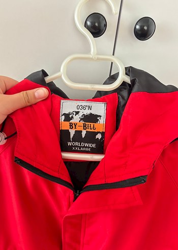 Kırmızı Fermuarlı Kadın Midi Ceket - Görsel 4