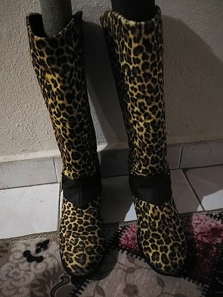 leopar desenli çizme