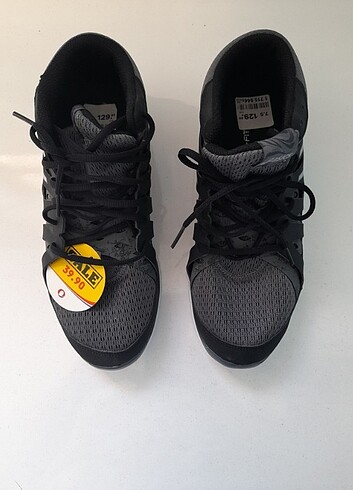 39 Beden Asics Siyah & Gri & Beyaz Spor Sneakers Ayakkabı