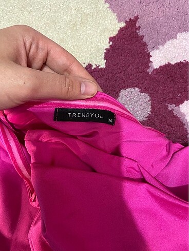 s Beden pembe Renk Trendyolmilla pembe abiye