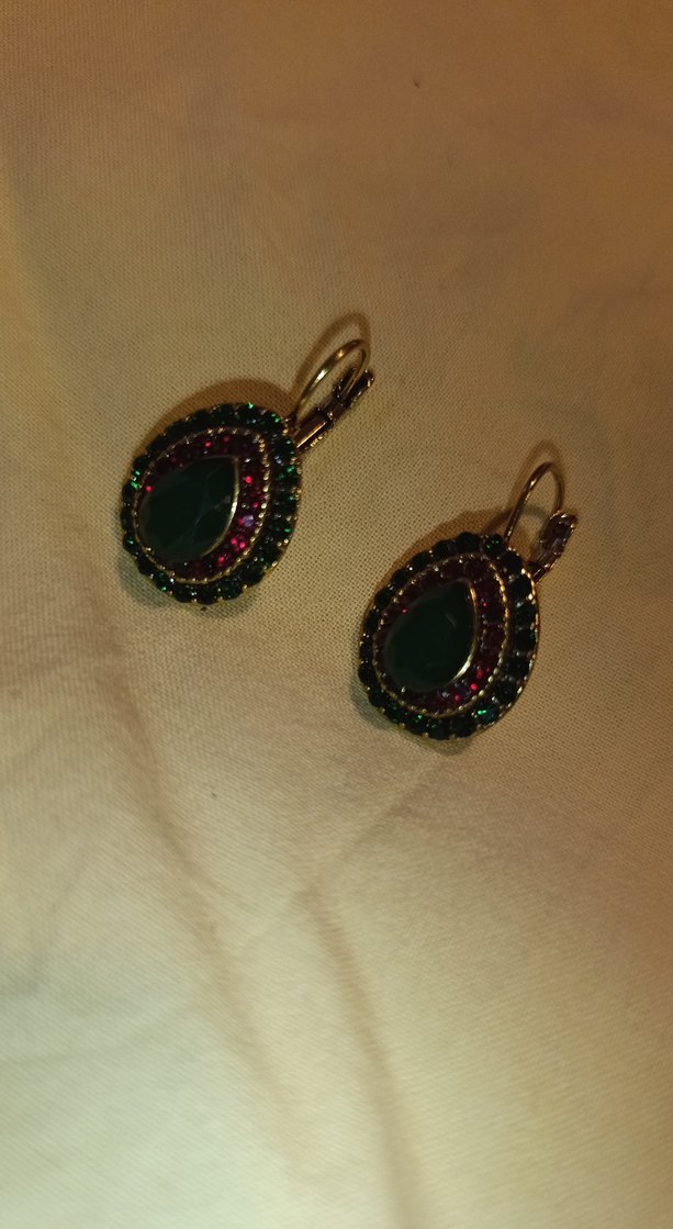 Renkli Mini Payetli Bohem Küpe - Görsel 2