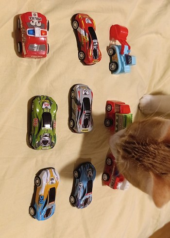 Renkli Mini Oyuncak Arabalar Seti 9 adet - Görsel 2