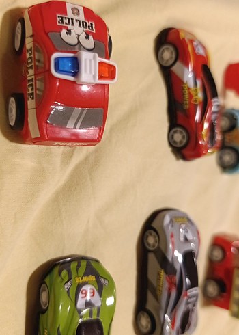 Renkli Mini Oyuncak Arabalar Seti 9 adet - Görsel 6