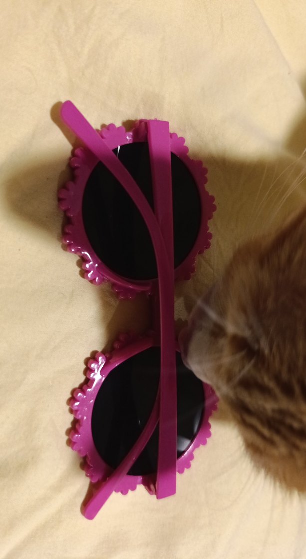 Pembe Boncuklu Çiçekli çocuk Gözlüğü - Görsel 2