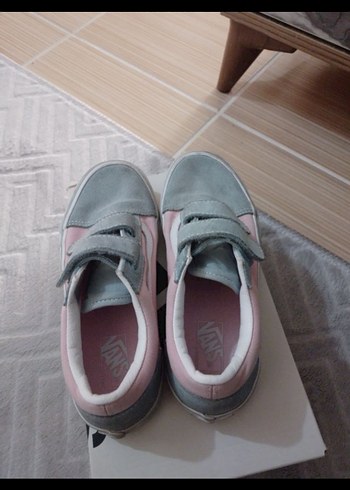 33 Beden Kız Çocuk Pembe Cırtlı Sneakers vans