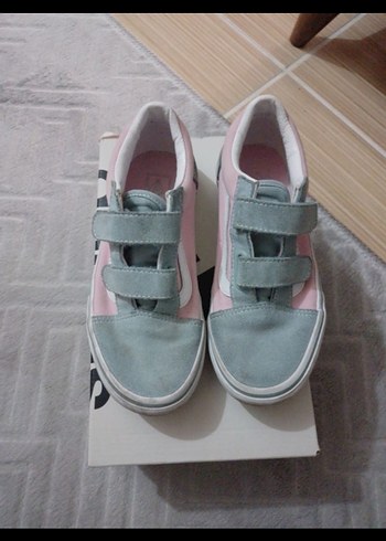 Kız Çocuk Pembe Cırtlı Sneakers vans
