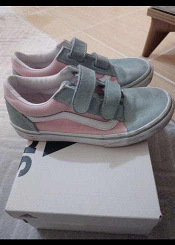 Vans Kız Çocuk Pembe Cırtlı Sneakers vans