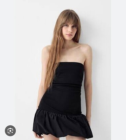 m Beden Bershka Balon Etek Elbise
