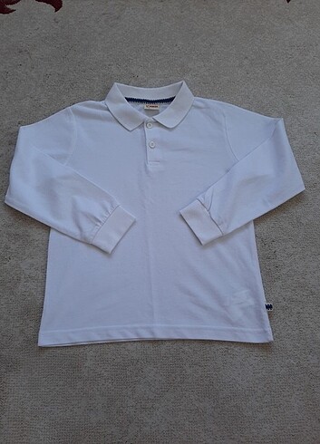 LC Waikiki LC Waikiki Çocuk Beyaz Uzun Kollu Polo Yaka Lakos