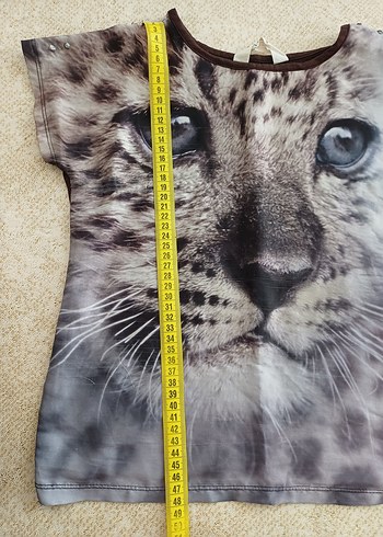 H&M Kız Çocuk Desenli Tişört - Görsel 5