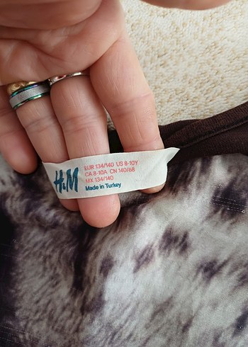 H&M Kız Çocuk Desenli Tişört - Görsel 3