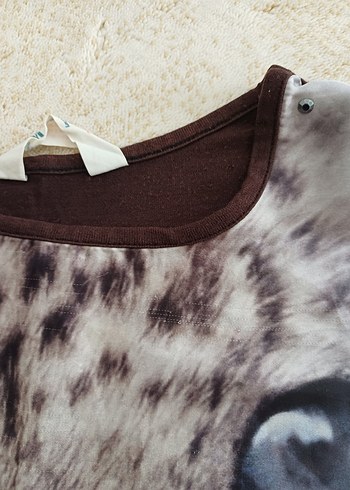 H&M Kız Çocuk Desenli Tişört - Görsel 6