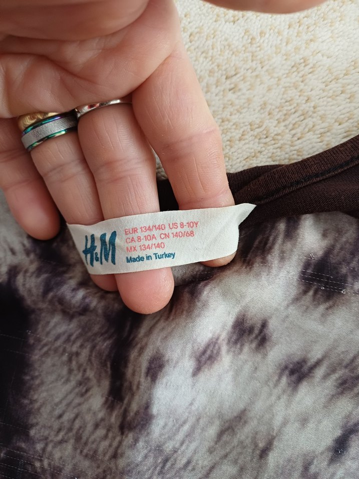 H&M Kız Çocuk Desenli Tişört - Görsel 3