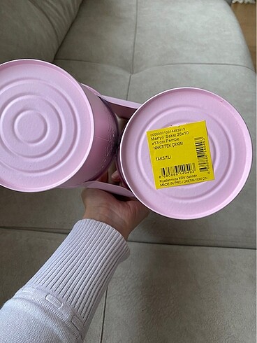  Beden pembe Renk İkili saksı