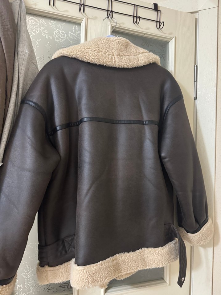 Kahverengi  Biker Ceket - Görsel 3