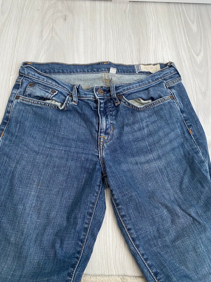 Düşük Bel İspanyol Paça Pantolon - Görsel 2