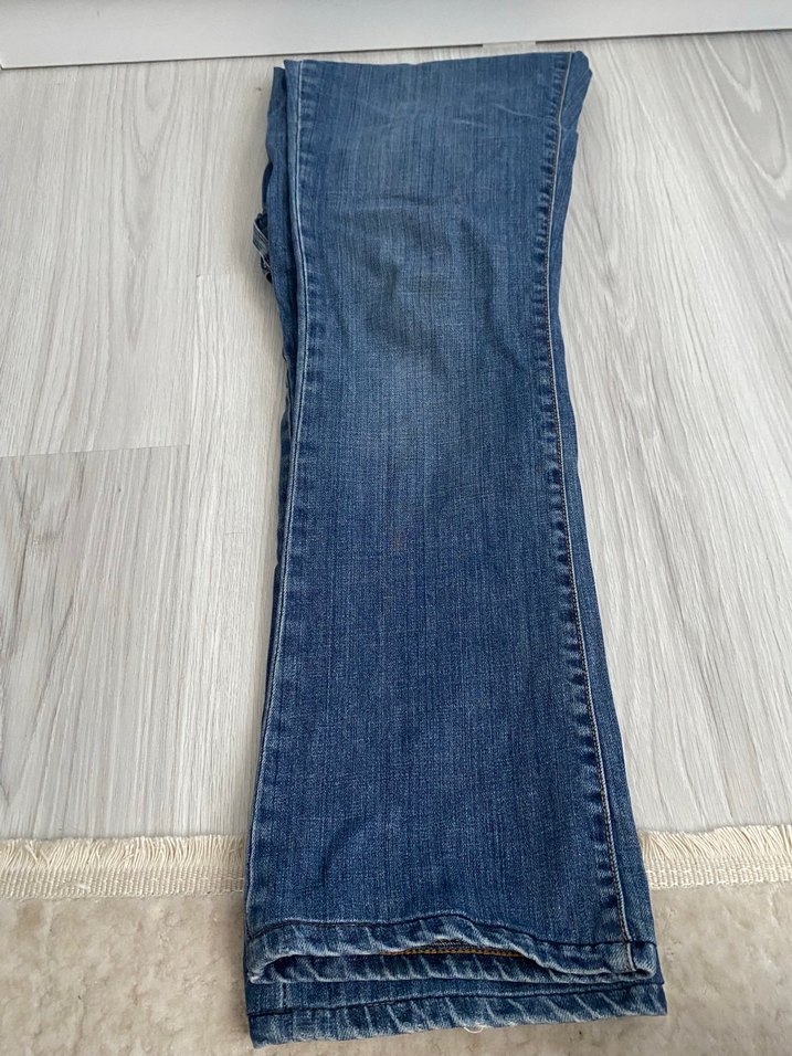 Düşük Bel İspanyol Paça Pantolon - Görsel 3