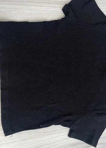 Trendyol & Milla Siyah Fitilli Crop