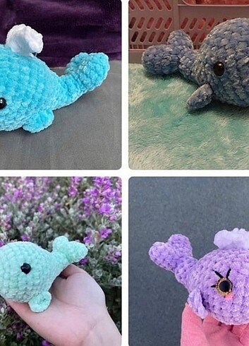 Diğer El Örgüsü Peluş Balina