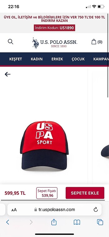 Us Polo assn şapka - Görsel 2