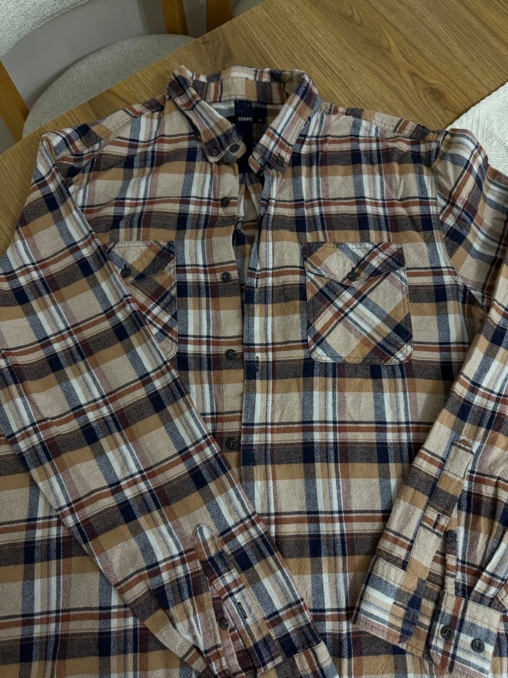 Uzun Kollu Kareli Erkek Gömlek - Görsel 2