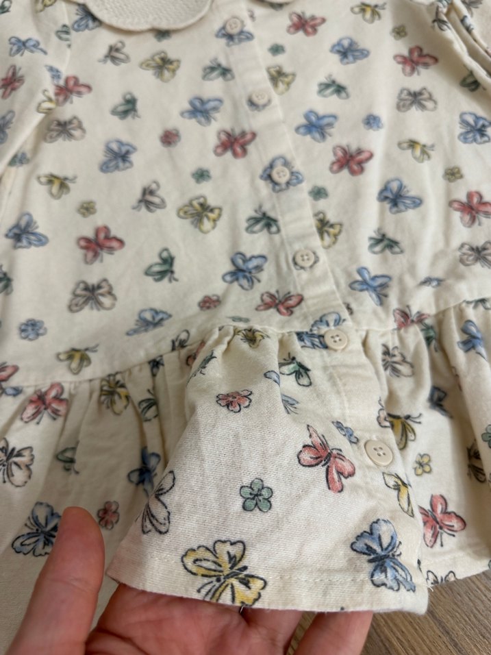 Nakışlı Bohem Kız Elbisesi Uzun Kollu - Görsel 4