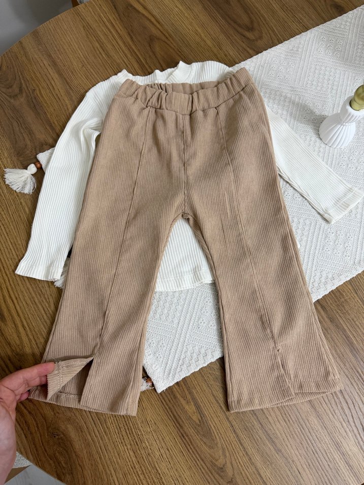 Nakışlı Triko Bebek ikili Takım - Görsel 3