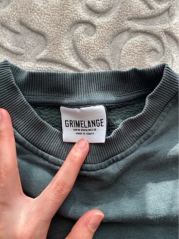 yeşil sweatshirt