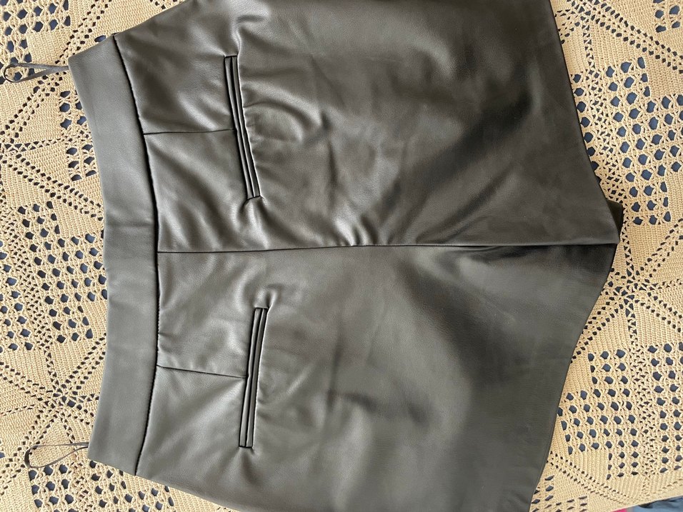 Zara deri şort - Görsel 3