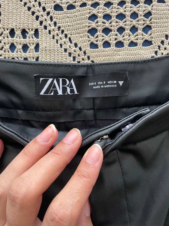 Zara deri şort - Görsel 2