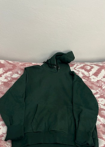 Kadın Yeşil Kapüşonlu Sweatshirt