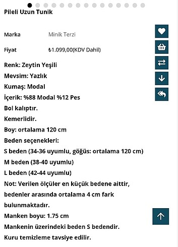 Armine Minik terzi tunik elbise