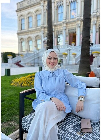 Suud Collection Qalve pileli vera gömlek 