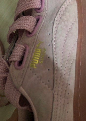 Puma Pembe Kadın Spor Ayakkabı Elastik Bağcıklı