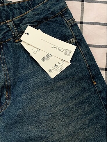 38 Beden mavi Renk Baggy jean