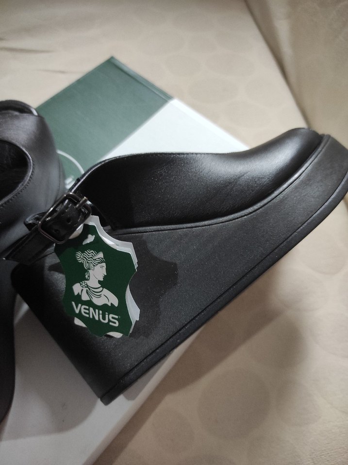 Siyah Kadın Dolgu Topuklu - Görsel 5