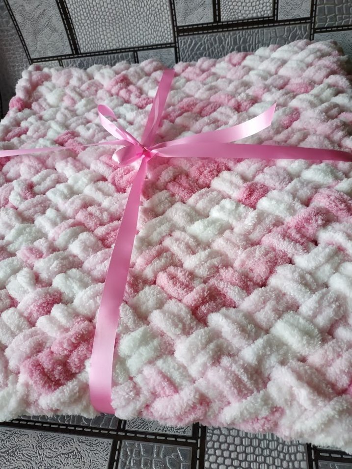 Pembe batik desenli yatak örtüsü - Görsel 3